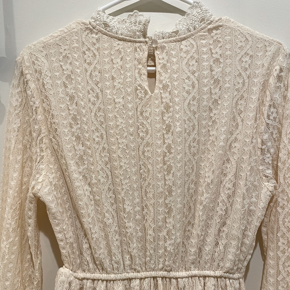 Xs-s lace cream dress